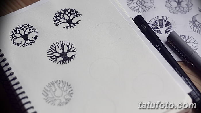 Fényképvázlatok egy kör tetoválásról 2018.09.17. №203 - kör tetoválás felvázolása -