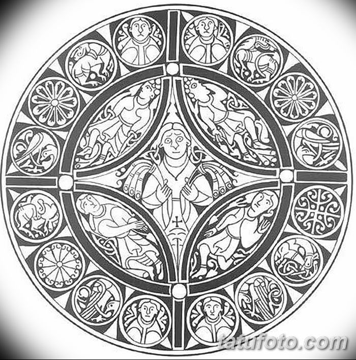 Fényképvázlatok egy kör tetoválásról 2018.09.17. №225 - kör tetoválás felvázolása -