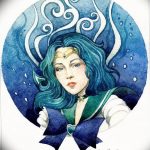 Fényképvázlatok egy kör tetoválásról 2018.09.17. №230 - kör tetoválás felvázolása -