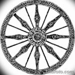 Fényképvázlatok egy kör tetoválásról, 2018. szeptember 17 -én, №219 - kör tetoválás felvázolása -