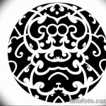 Fényképvázlatok egy kör tetoválásról, 2018. szeptember 17 -én, №215 - kör tetoválás felvázolása -