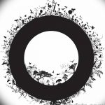 Fényképvázlatok egy kör tetoválásról 2018.09.17. №210 - kör tetoválás felvázolása -