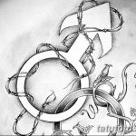 Fényképvázlatok egy kör tetoválásról 2018.09.17. №051 - kör tetoválás vázlata -