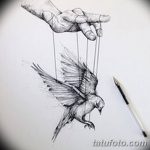 fényképes vázlatok egy tetováló bábszínészről, 2018.03.23., №014 - vázlatok