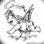 Zdjęcie Szkic tatuażu kupidyna z 11.09.2018 №005 - Szkic tatuażu kupidyna -