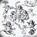 Zdjęcie Szkic tatuażu kupidyna z 11.09.2018 №007 - Szkic tatuażu kupidyna -