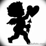 Zdjęcie Szkic tatuażu kupidyna z 11.09.2018 №112 - Szkic tatuażu kupidyna -