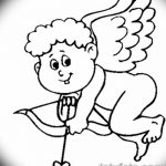 Zdjęcie Szkic tatuażu kupidyna z 11.09.2018 №118 - Szkic tatuażu kupidyna -