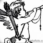 Zdjęcie Szkic tatuażu kupidyna z 11.09.2018 №121 - Szkic tatuażu kupidyna -