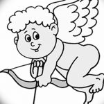 Zdjęcie Szkic tatuażu kupidyna z 11.09.2018 №004 - Szkic tatuażu kupidyna -