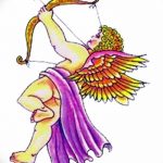 Zdjęcie Szkic tatuażu kupidyna z 11.09.2018 №008 - Szkic tatuażu kupidyna -