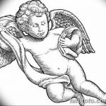 Zdjęcie Szkic tatuażu kupidyna z 11.09.2018 №014 - Szkic tatuażu kupidyna -