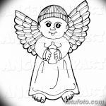 Zdjęcie Szkic tatuażu kupidyna z 11.09.2018 №040 - Szkic tatuażu kupidyna -