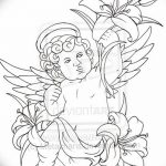 Zdjęcie Szkic tatuażu kupidyna z 11.09.2018 №041 - Szkic tatuażu kupidyna -