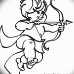 Zdjęcie Szkic tatuażu kupidyna z 11.09.2018 №046 - Szkic tatuażu kupidyna -