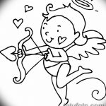 Zdjęcie Szkic tatuażu kupidyna z 11.09.2018 №051 - Szkic tatuażu kupidyna -