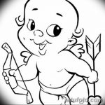 Zdjęcie Szkic tatuażu kupidyna z 11.09.2018 №052 - Szkic tatuażu kupidyna -