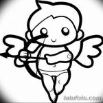 Zdjęcie Szkic tatuażu kupidyna z 11.09.2018 №053 - Szkic tatuażu kupidyna -