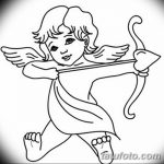 Zdjęcie Szkic tatuażu kupidyna z 11.09.2018 №055 - Szkic tatuażu kupidyna -