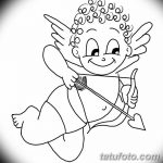 Zdjęcie Szkic tatuażu kupidyna z 11.09.2018 №056 - Szkic tatuażu kupidyna -