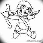 Zdjęcie Szkic tatuażu kupidyna z 11.09.2018 №059 - Szkic tatuażu kupidyna -