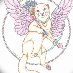 Zdjęcie Szkic tatuażu kupidyna z 11.09.2018 №062 - Szkic tatuażu kupidyna -