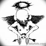 Zdjęcie Szkic tatuażu kupidyna z 11.09.2018 №064 - Szkic tatuażu kupidyna -