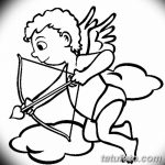 Zdjęcie Szkic tatuażu kupidyna z 11.09.2018 №088 - Szkic tatuażu kupidyna -