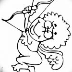 Zdjęcie Szkic tatuażu kupidyna z 11.09.2018 №089 - Szkic tatuażu kupidyna -