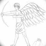 Zdjęcie Szkic tatuażu kupidyna z 11.09.2018 №091 - Szkic tatuażu kupidyna -