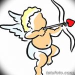 Zdjęcie Szkic tatuażu kupidyna z 11.09.2018 №094 - Szkic tatuażu kupidyna -