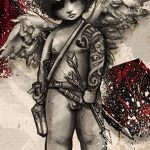 Zdjęcie Szkic tatuażu kupidyna z 11.09.2018 №096 - Szkic tatuażu kupidyna -