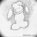 Zdjęcie Szkic tatuażu kupidyna z 11.09.2018 №101 - Szkic tatuażu kupidyna -