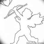 Zdjęcie Szkic tatuażu kupidyna z 11.09.2018 №104 - Szkic tatuażu kupidyna -