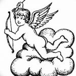 Zdjęcie Szkic tatuażu kupidyna z 11.09.2018 №111 - Szkic tatuażu kupidyna -