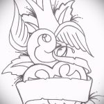 Egy fecske eredeti rajza - amely jól illik vázlatként egy exkluzív fecsketetováláshoz