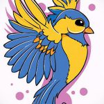 Hűvös fecskerajz - amely nagyszerű vázlat egy érdekes fecsketetováláshoz