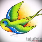 Egy fecske eredeti rajza - amely tökéletes vázlatként egy exkluzív fecsketetováláshoz