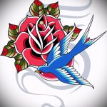 Egy fecske eredeti rajza - amely tökéletes vázlatként egy érdekes fecsketetováláshoz