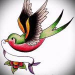 Hűvös fecske rajz - amely jól működik vázlatként egy hűvös fecske tetováláshoz