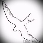 Szokatlan fecskerajz - amely jól illik vázlatként egy érdekes fecsketetováláshoz