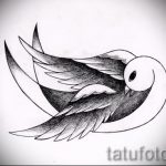 Gyönyörű fecske rajz - ami hűvös, mint vázlat egy észrevehető fecsketetováláshoz