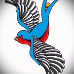 Egy fecske eredeti rajza - amely vázlatként méltó egy exkluzív fecsketetováláshoz