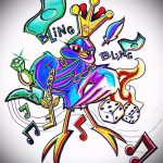 Hűvös fecske rajz - ami menő, mint vázlat egy érdekes fecsketetováláshoz