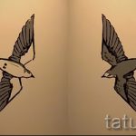 Hűvös fecskerajz - amely vázlatként jó egy érdekes fecsketetováláshoz