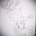 Egy fecske eredeti rajza - amely tökéletes vázlatként egy hűvös fecsketetováláshoz