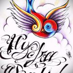 Stílusos fecskerajz - amely vázlatként méltó egy észrevehető fecsketetováláshoz