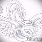 Eredeti rajz egy fecskéről - amely vázlatként hűvös egy exkluzív fecsketetováláshoz