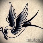 Egy fecske eredeti rajza - amely tökéletes vázlatként egy észrevehető fecsketetováláshoz