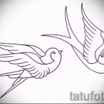 Szokatlan fecskerajz - amely kiválóan alkalmas vázlatként egy érdekes fecsketetováláshoz